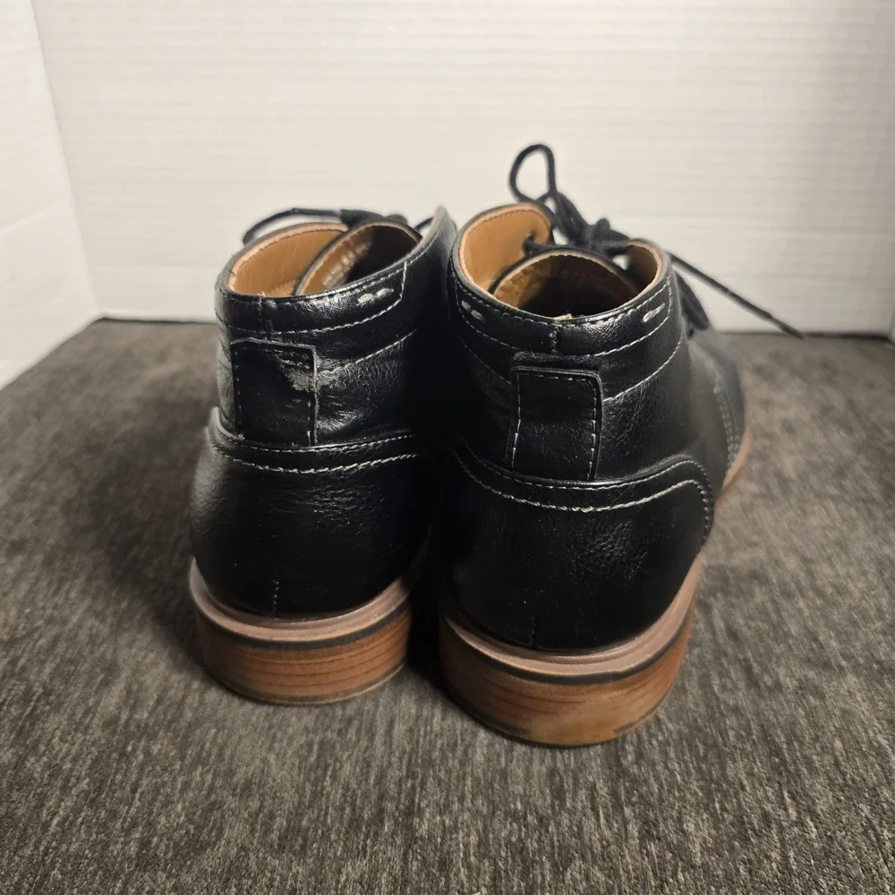 SONOMA Black Men's Lace-Up Ortholite Boots Shoes US Size 8.5